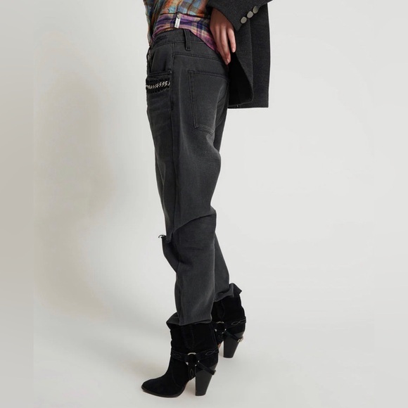 🚨 SOLD 🚨 NWT Saints Low Waist Boyfriend Denim Jeans - Storm Grey Sz 24 - Picture 4 of 10